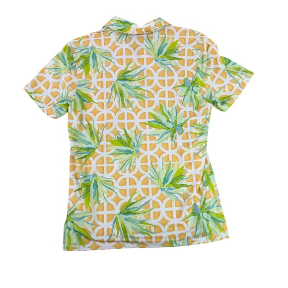 Kenny Flowers Polo Men's Medium Aloe Agave The Scottsdale Short Sleeve Portugal - Picture 7 of 8